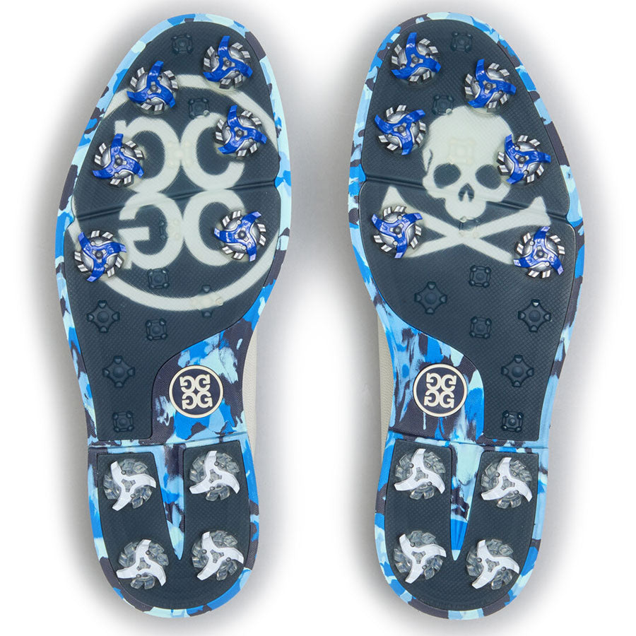 G/FORE Gallivan2r G/Lock Leather Golf Shoes Snow/Blue Camo – Golf