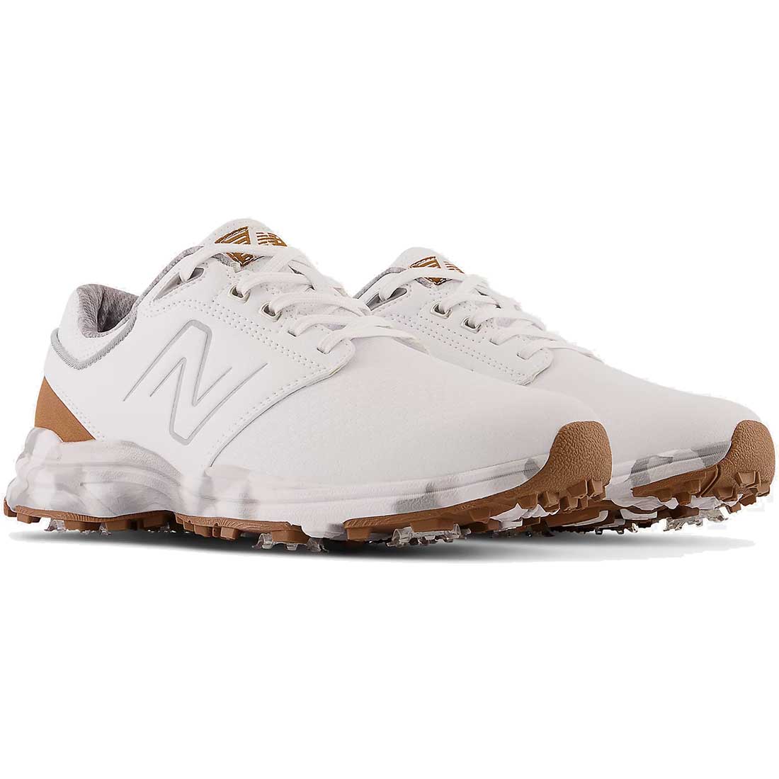 New Balance Brighton Golf Shoes White/Brown