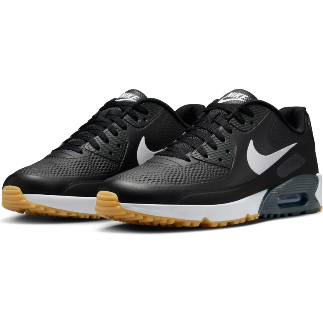 Nike Air Max 90 G Golf Shoes Black/White/Gum