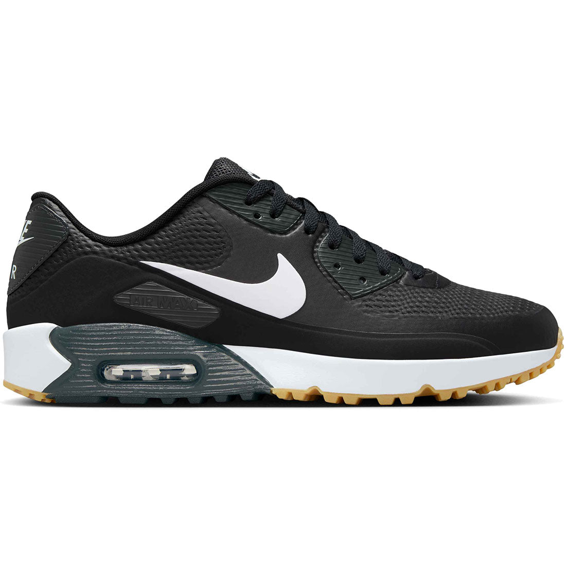 Nike Air Max 90 G Golf Shoes Black/White/Gum