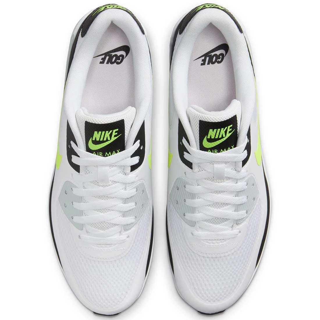 Nike Air Max 90 G Golf Shoes White/Hot Lime – Golf Discount
