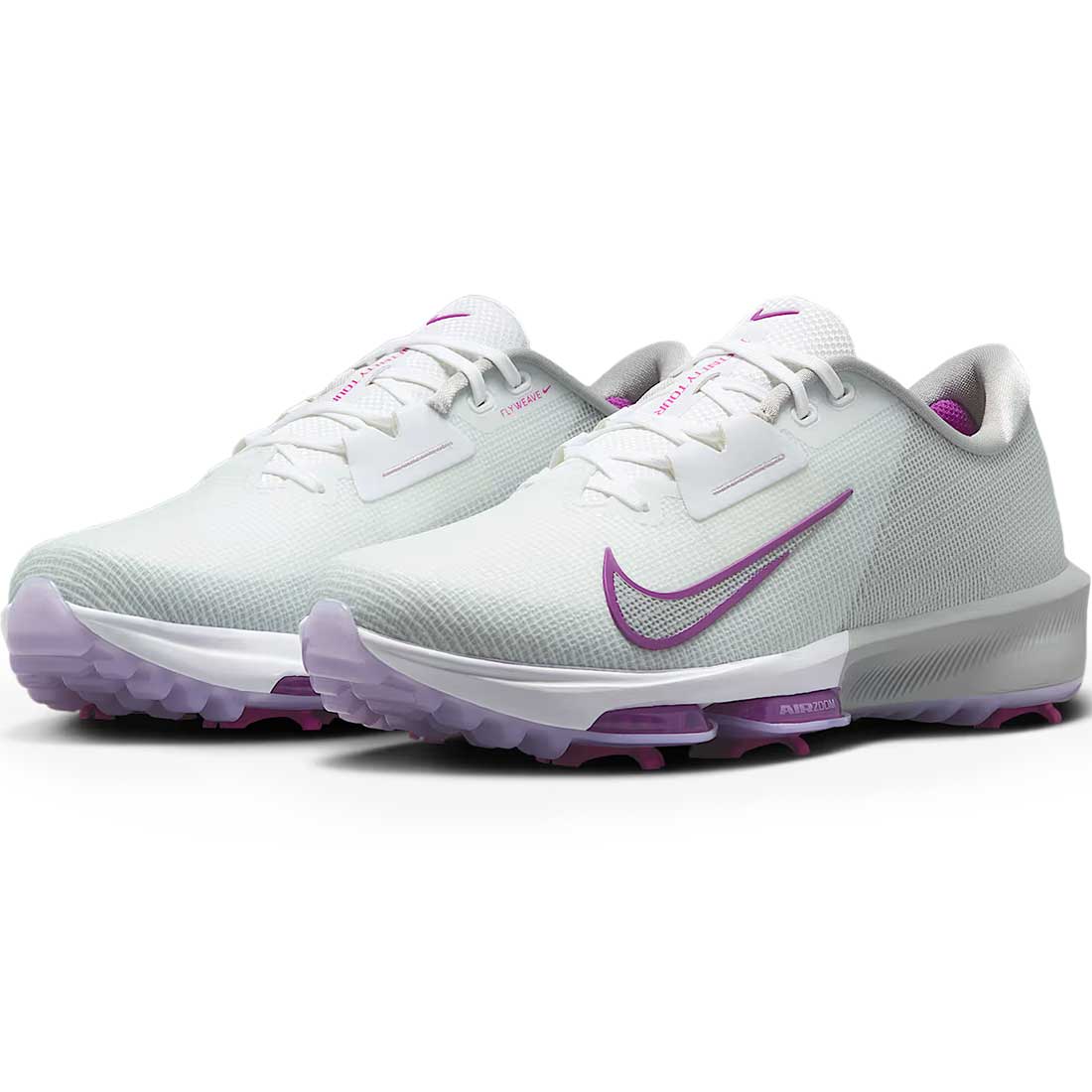 Nike Air Zoom Infinity Tour 2 Golf Shoes White/Vivid Purple
