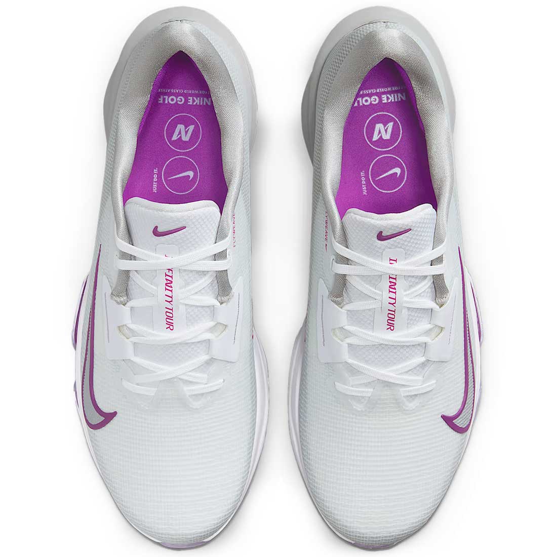Nike Air Zoom Infinity Tour 2 Golf Shoes White/Vivid Purple – Golf