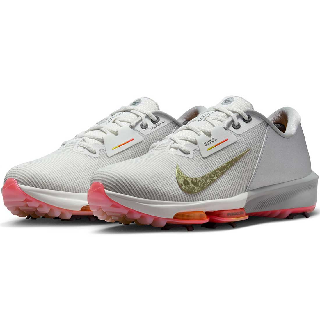 Nike Air Zoom Infinity Tour 2 NRG Golf Shoes Summit White/Metallic Silver