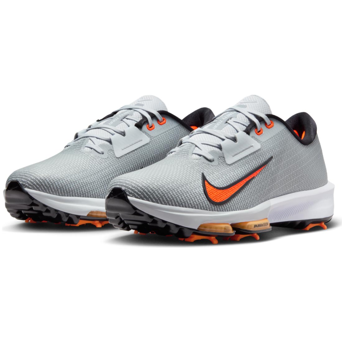 Nike Air Zoom Infinity Tour NEXT% 2 Golf Shoes Pure Platinum/Safety Orange