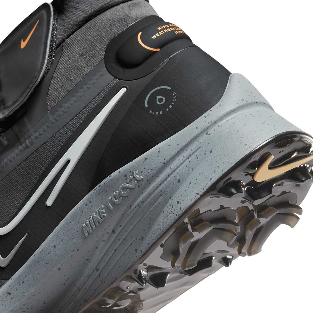 Nike Air Zoom Infinity Tour NXT% Shield Golf Shoes Iron Grey/White/Black