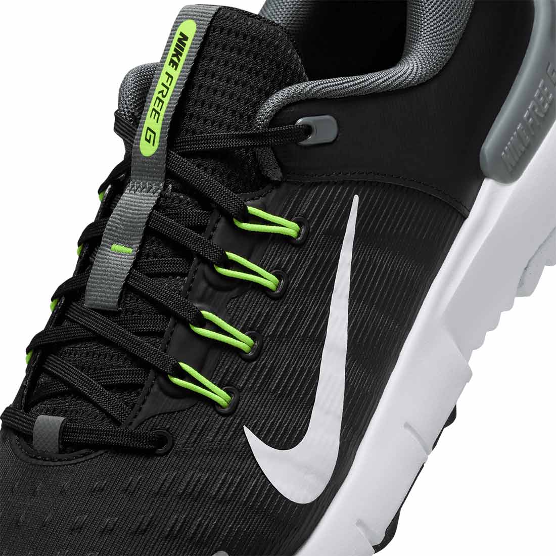 Nike Free Golf NN Golf Shoes Black/White/Iron Grey – Golf Discount