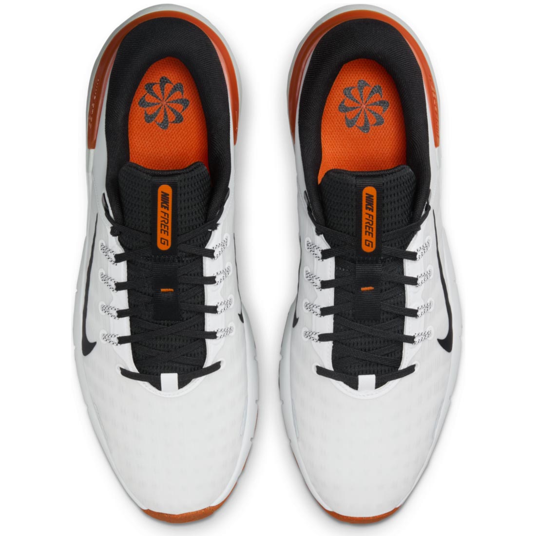 Nike Free Golf NN Golf Shoes White/Black/Safety Orange