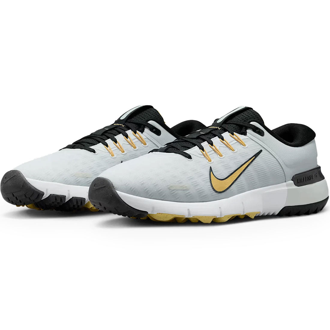 Nike Free Golf NN Golf Shoes White/Topaz Gold – Golf Discount