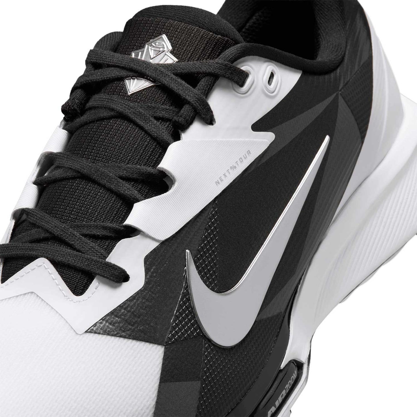 Nike NEXT% Tour 3 NRG Golf Shoes White/Black/Metallic Silver/Fir