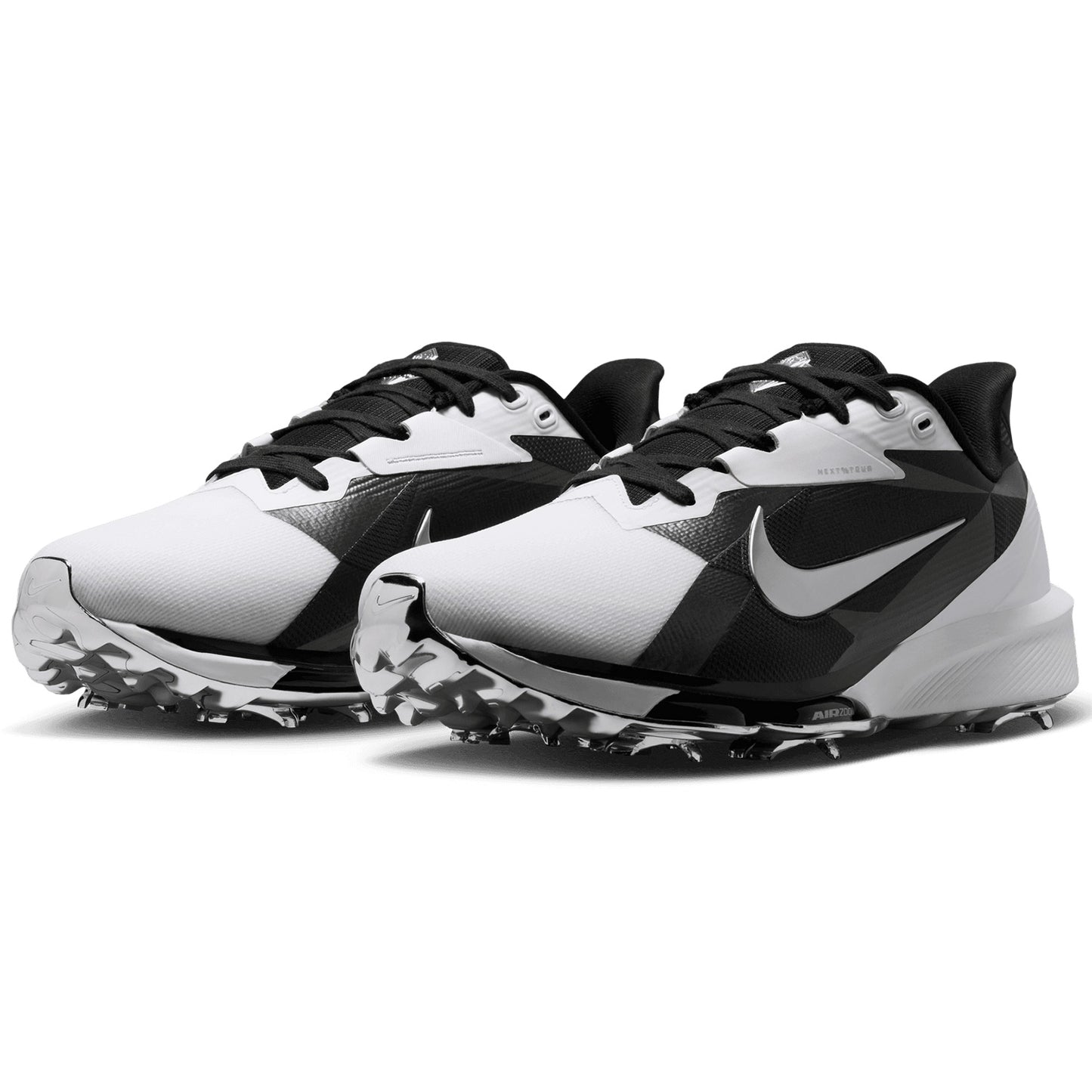 Nike NEXT% Tour 3 NRG Golf Shoes White/Black/Metallic Silver/Fir