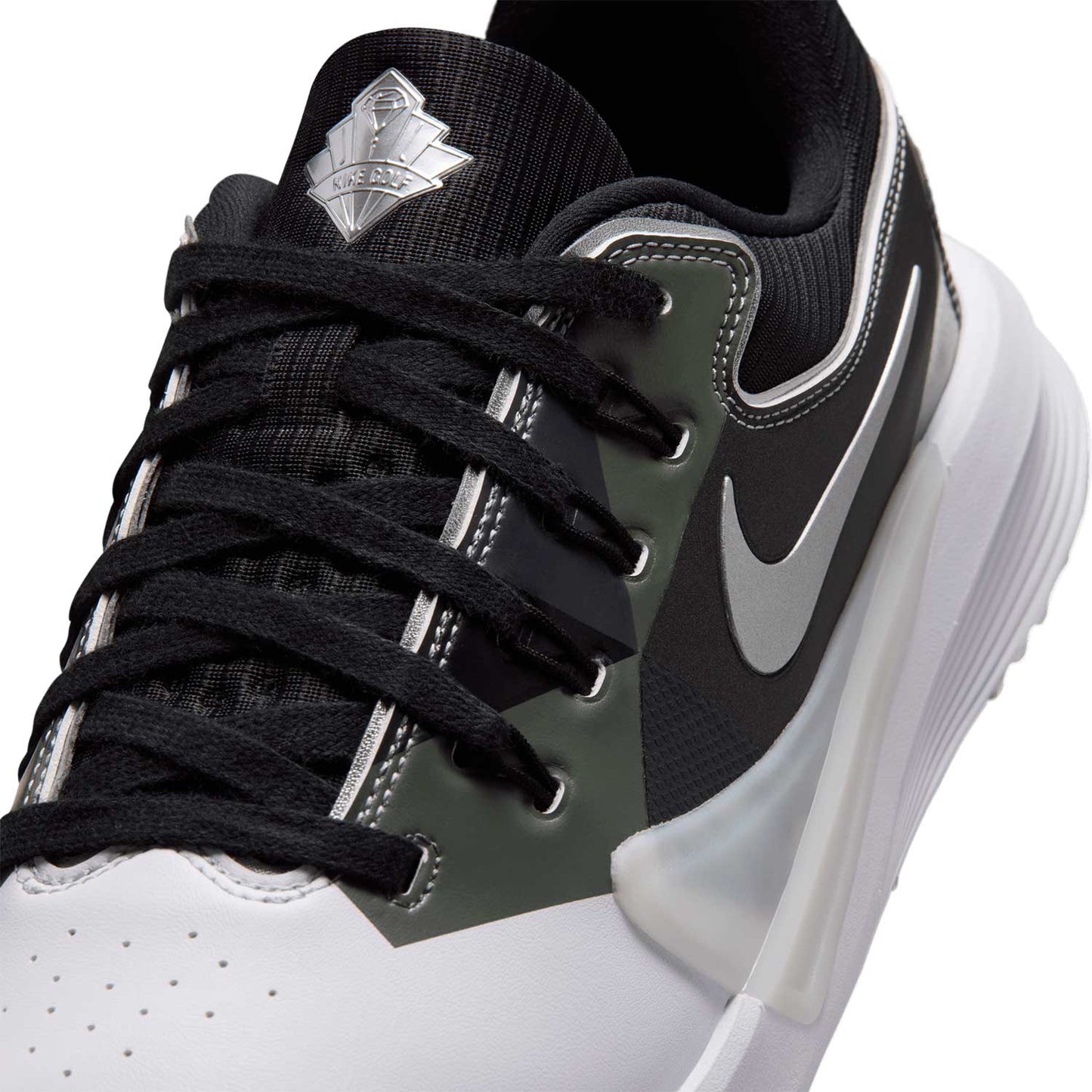 Nike Victory Pro 4 NRG Golf Shoes White/Black/Metallic Silver/Fir