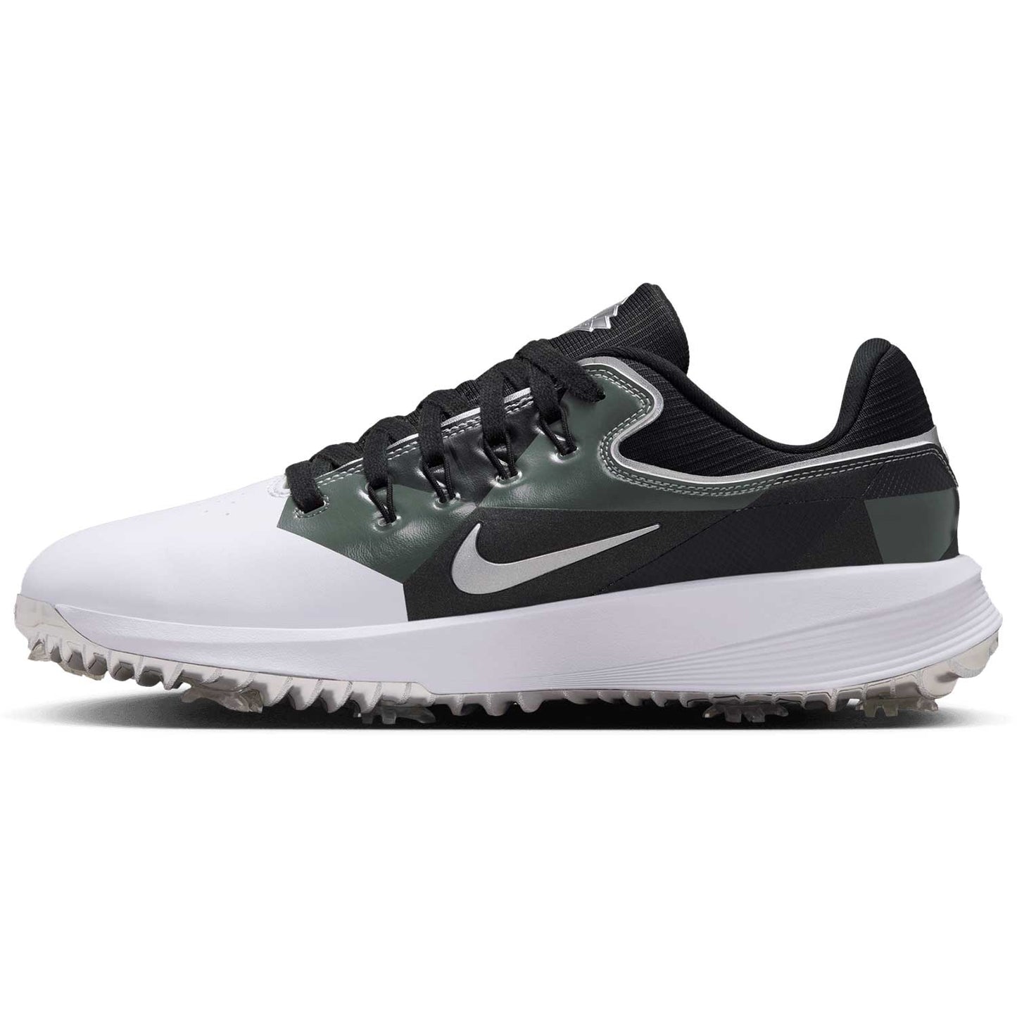 Nike Victory Pro 4 NRG Golf Shoes White/Black/Metallic Silver/Fir
