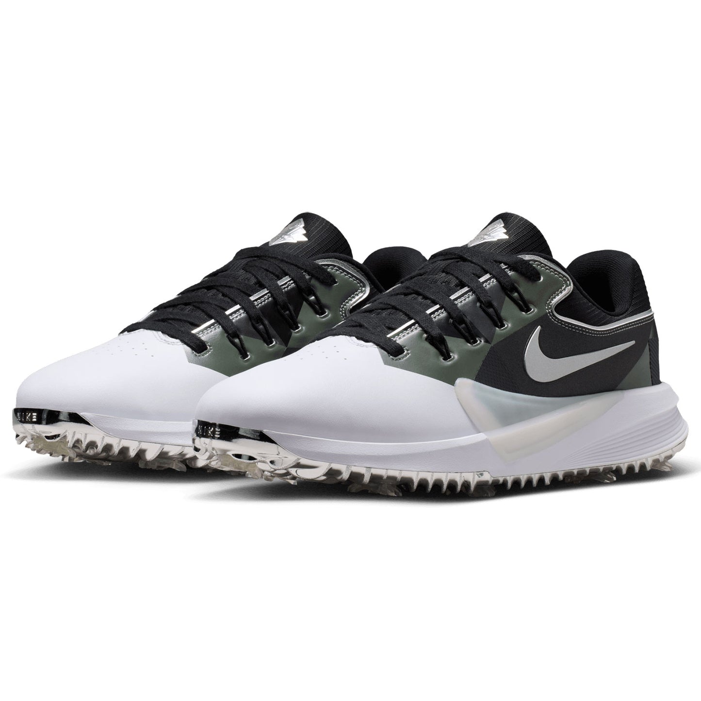Nike Victory Pro 4 NRG Golf Shoes White/Black/Metallic Silver/Fir