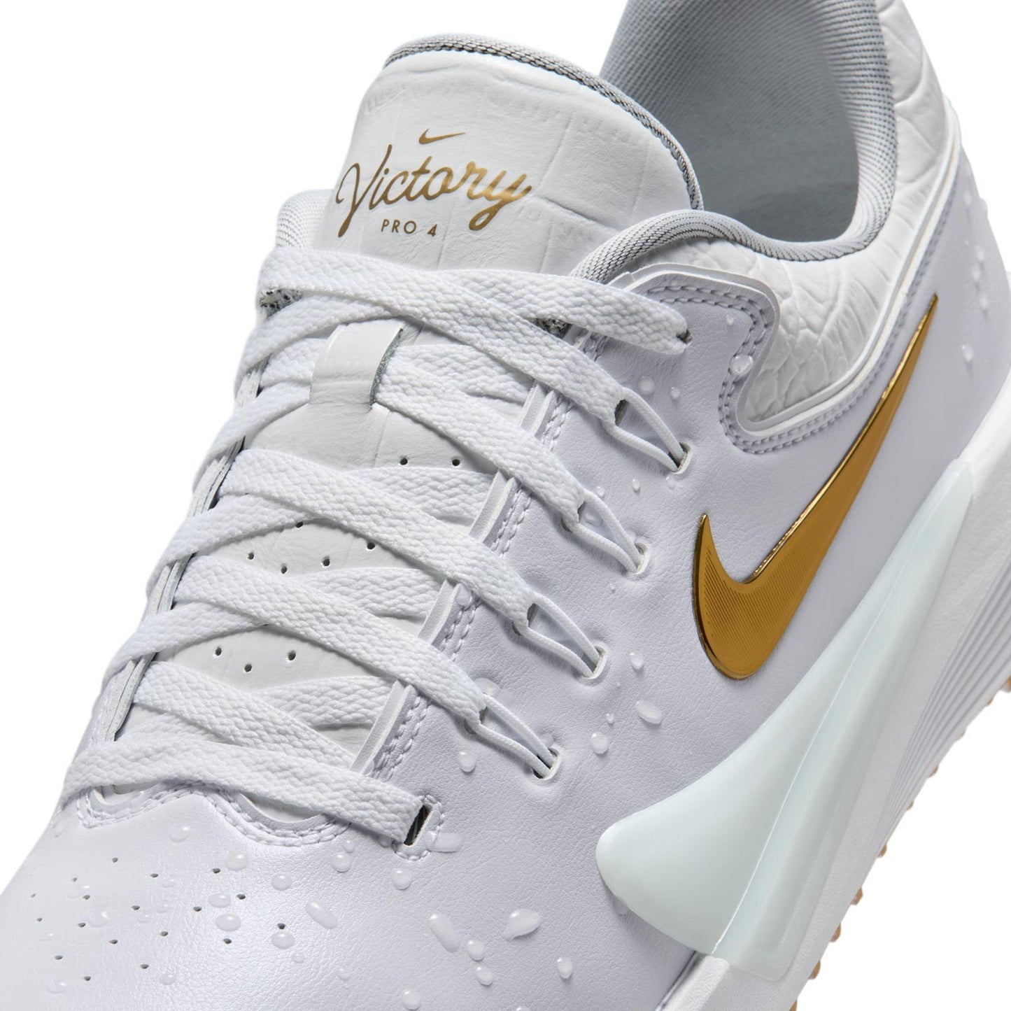 Nike Victory Pro 4 NRG Limited Edition Golf Shoes White/Gold