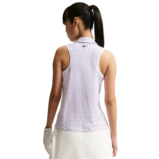 Nike Women's Dri-Fit Victory Print Sleeveless Golf Polo