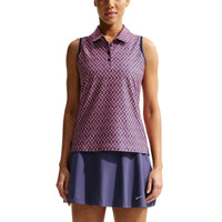 Nike Women's Dri-Fit Victory Print Sleeveless Golf Polo
