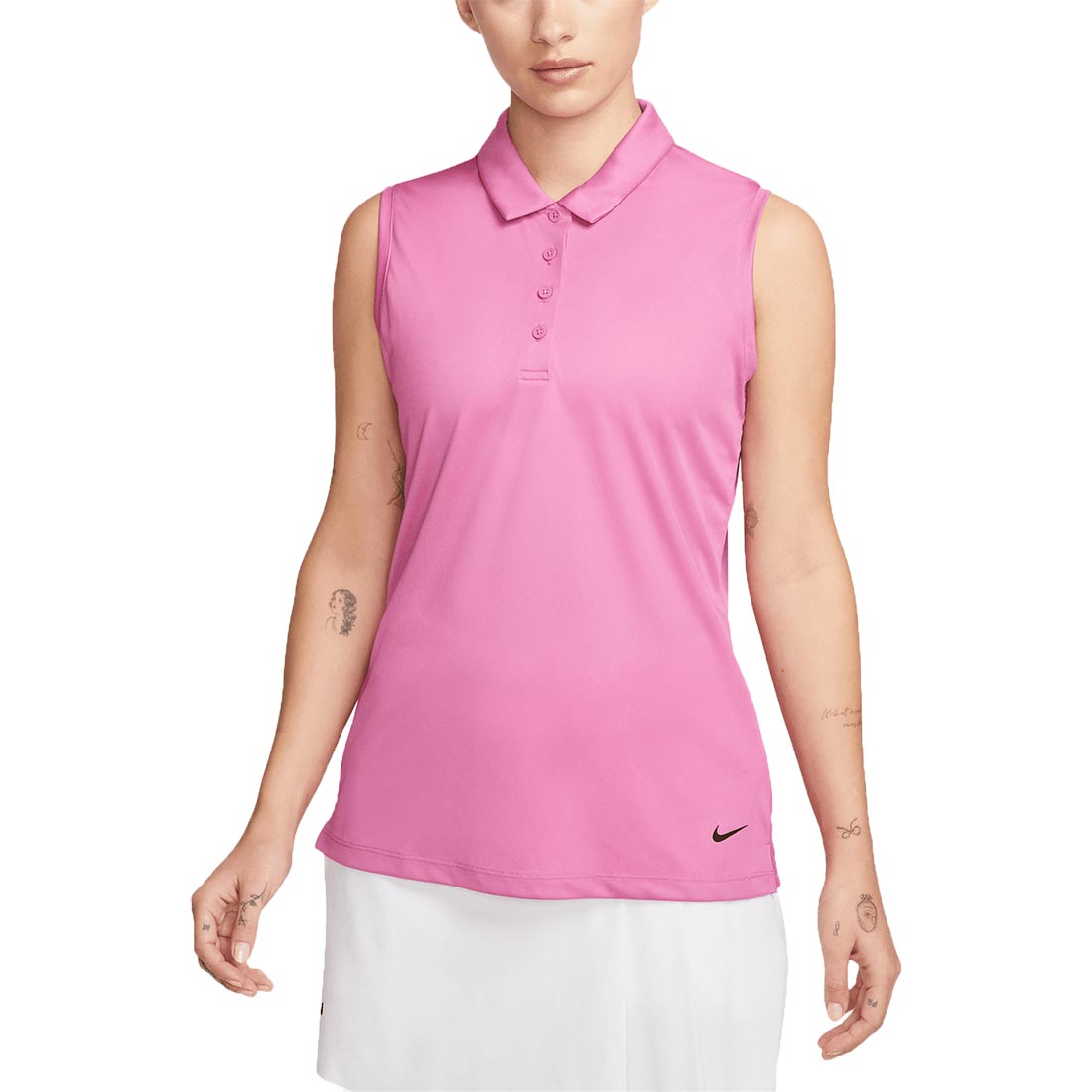nike women's dry sleeveless victory polo