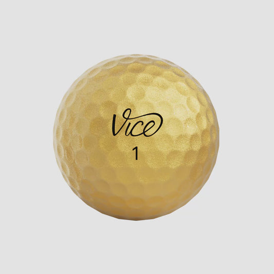Vice Pro Plus Limited Edition Gold Golf Balls