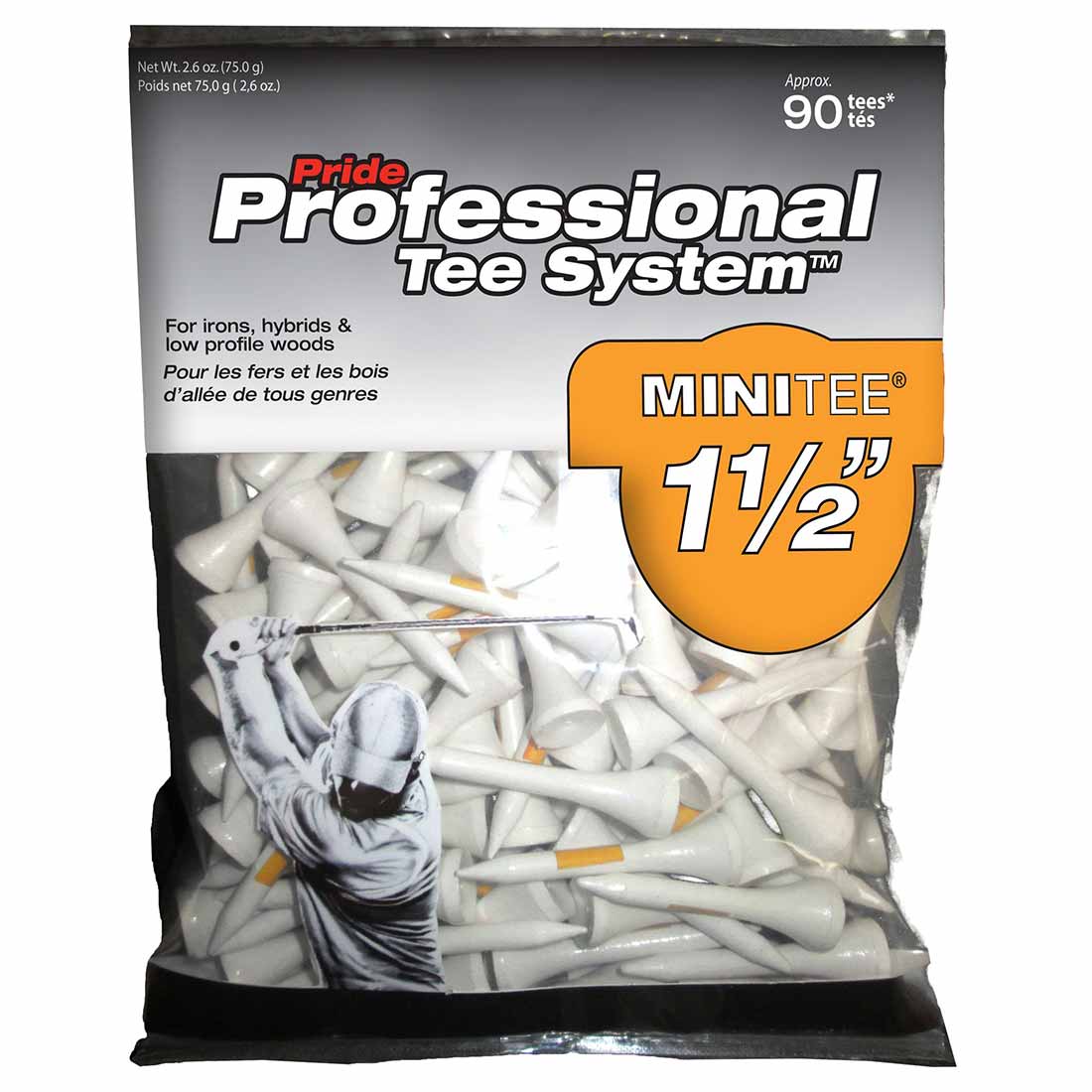 Pride Golf Tee PTS 1 1/2 Inch Mini Golf Tees