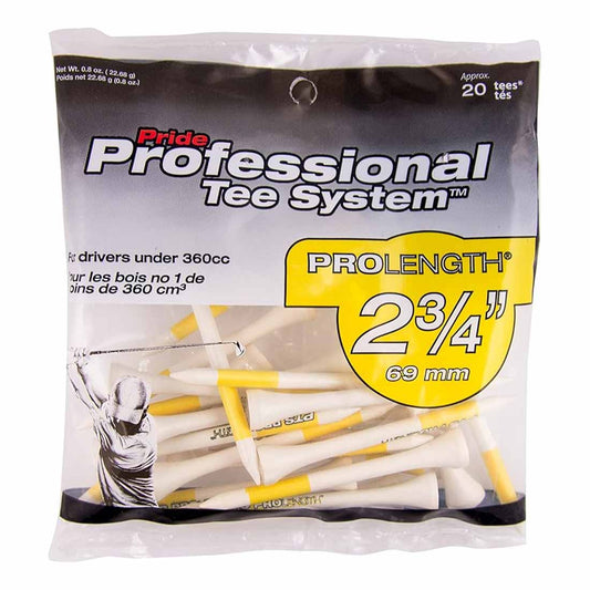 Pride Golf Tee PTS 2 3/4 Inch Wood Golf Tees
