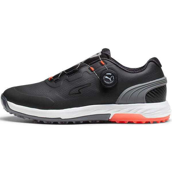 Puma AlphaCat Nitro Disc Golf Shoes Black/Quiet Shade/Red – Golf