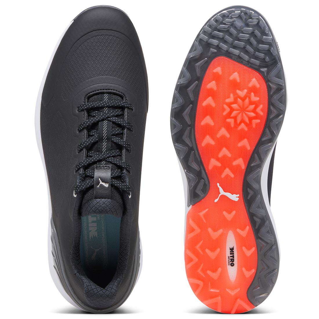 Puma Alphacat Nitro Golf Shoes Black/Quiet Shade – Golf Discount