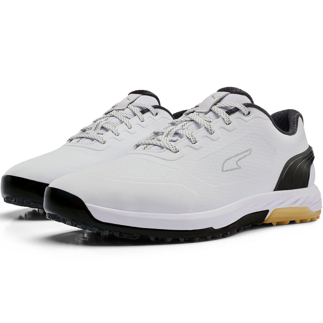 Puma Alphacat Nitro Golf Shoes White/Black/Gum – Golf Discount