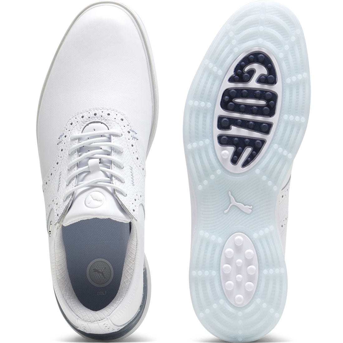 Puma Avant Golf Shoes White/Ash Grey/Icy Blue