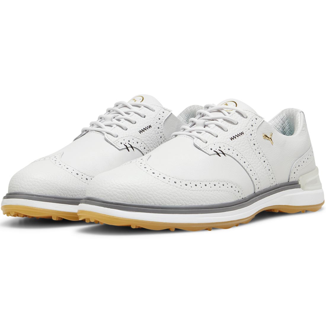Puma Avant Wingtip Golf Shoes Feather Grey/Slate Grey