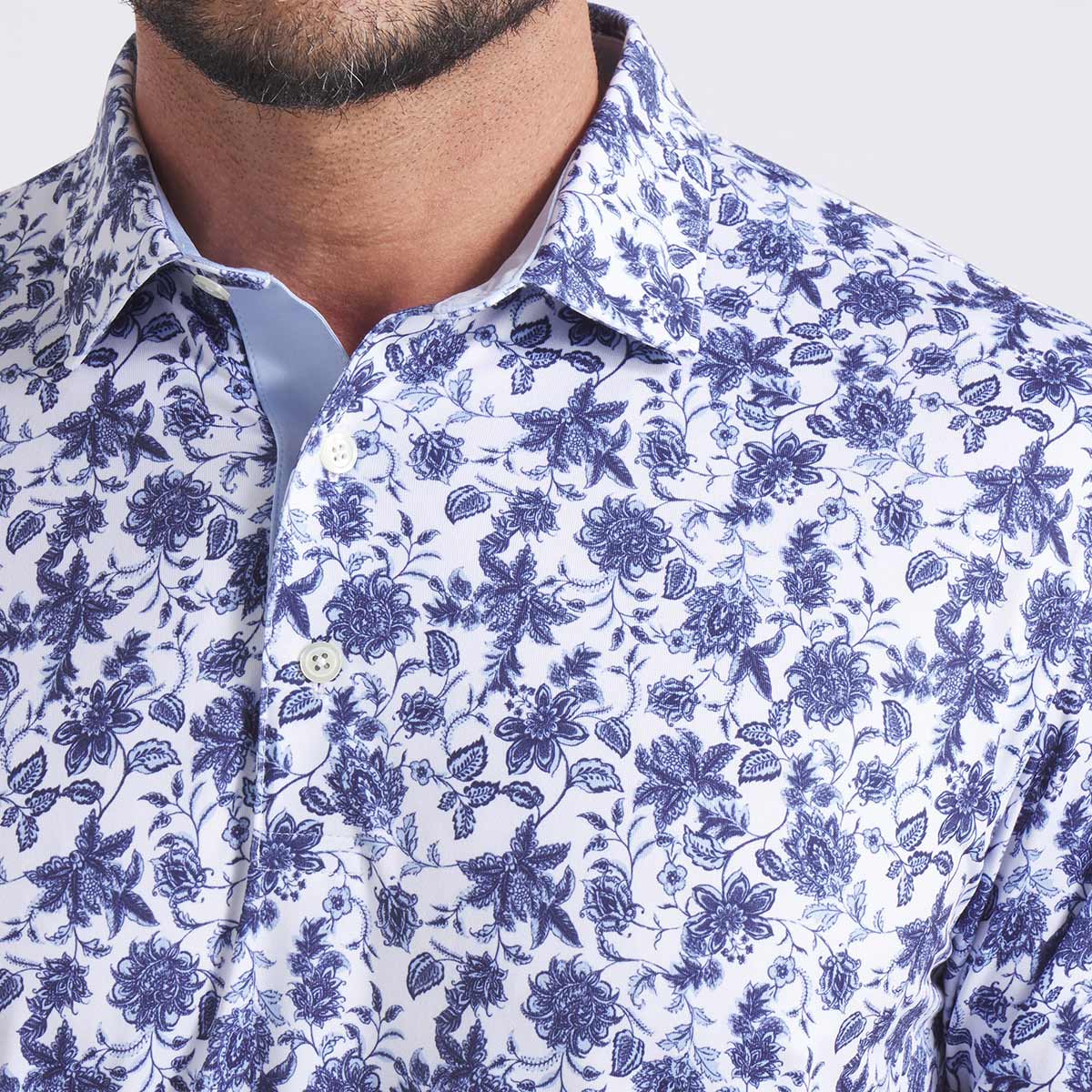 Puma Cloudspun Carmela Floral Golf Polo