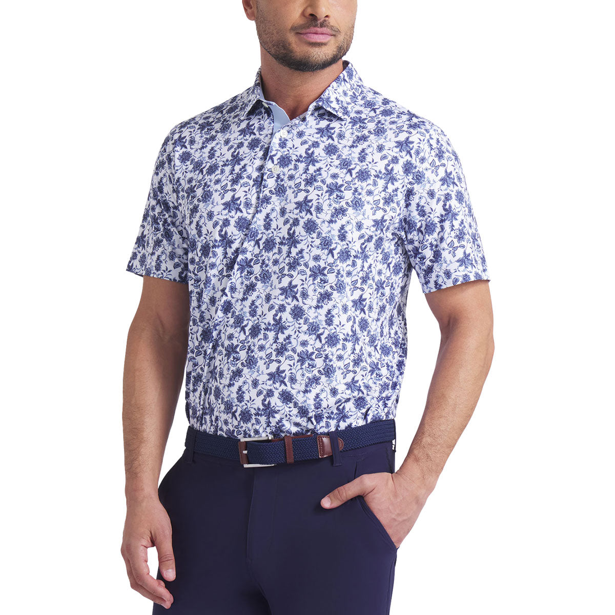 Puma Cloudspun Carmela Floral Golf Polo