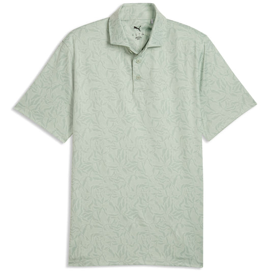 Puma Cloudspun Marine Botanical Golf Polo