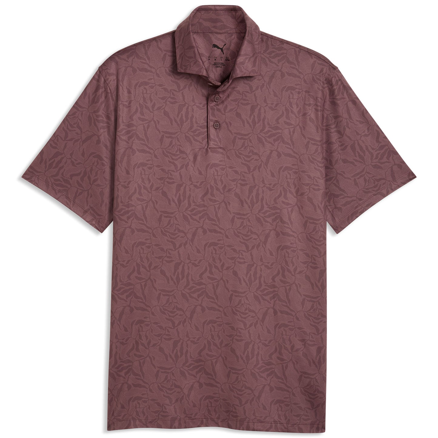 Puma Cloudspun Marine Botanical Golf Polo