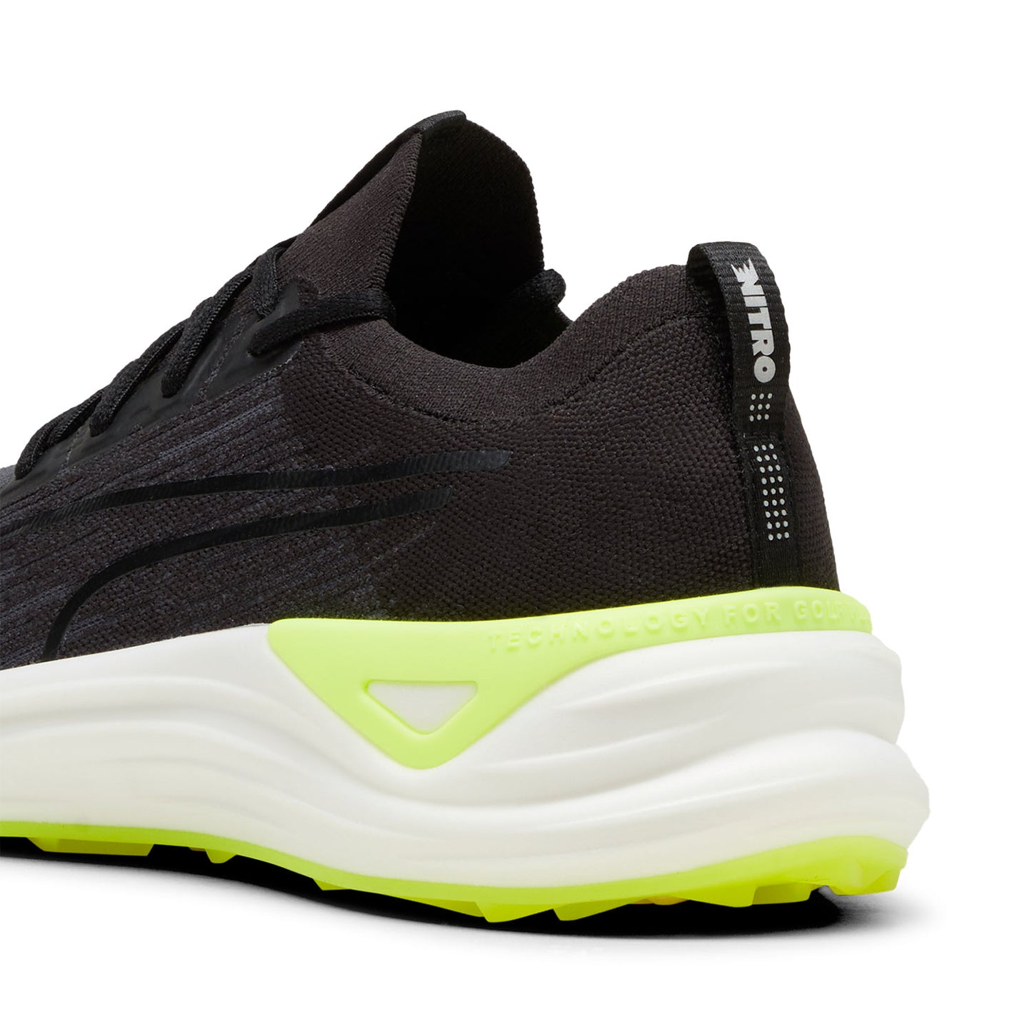Puma Electrocat Nitro Golf Shoes Black/Strong Gray/Fast Yellow