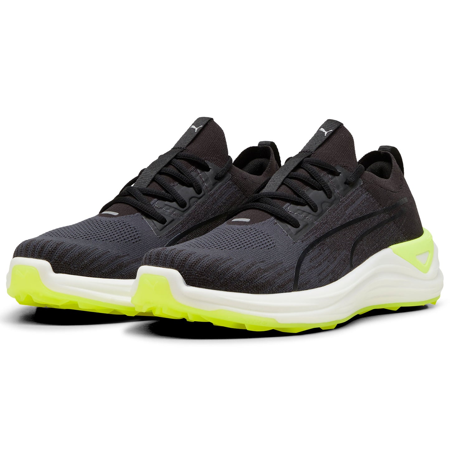 Puma Electrocat Nitro Golf Shoes Black/Strong Gray/Fast Yellow