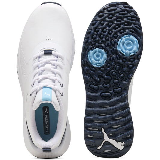 Puma Fusion Grip 6 Evo Golf Shoes White/Silver