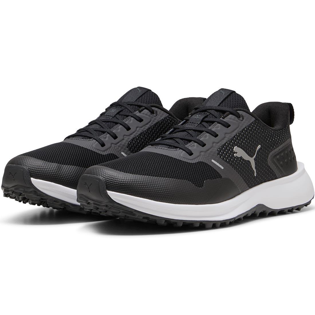 Puma FUSION Grip 6 Spikeless Golf Shoes Black/Asphalt