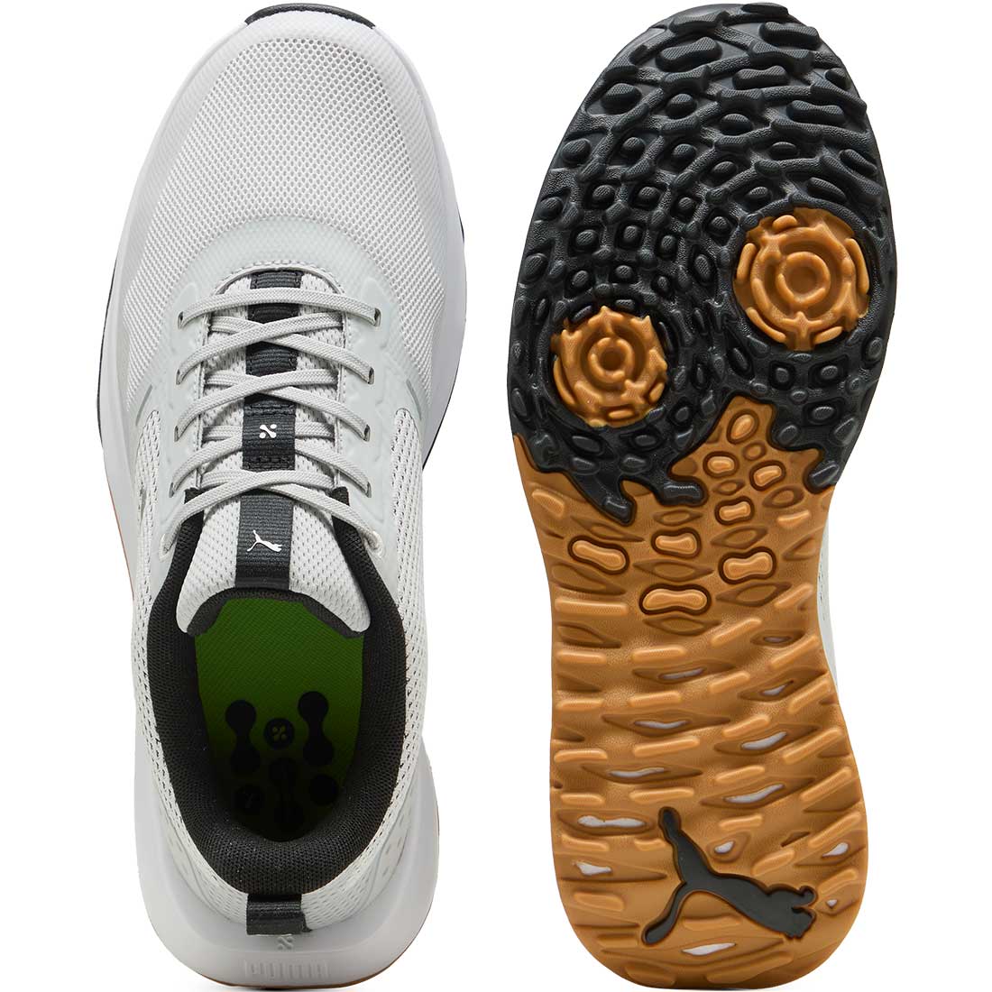 Puma FUSION Grip 6 Spikeless Golf Shoes Feather Grey/Black