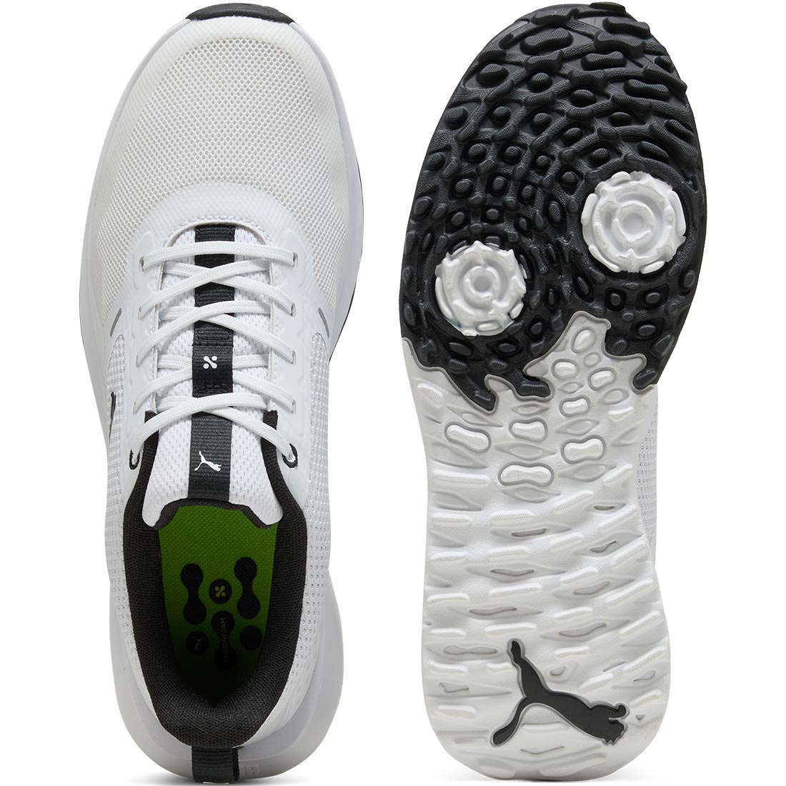 Puma FUSION Grip 6 Spikeless Golf Shoes White/Black