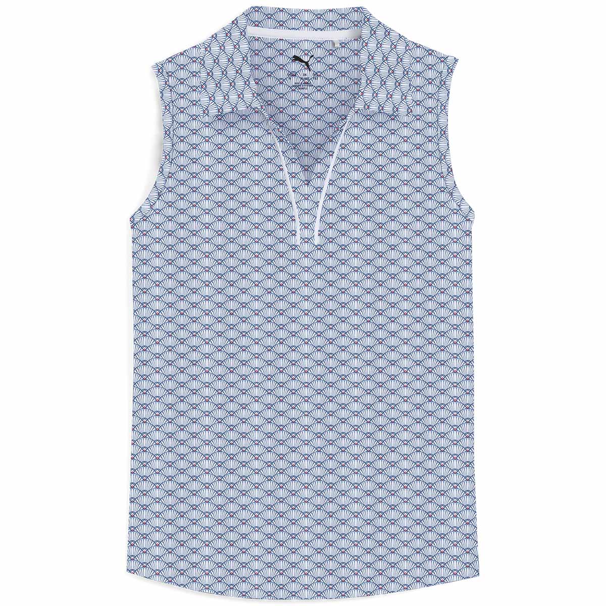 Puma Girls Scallop Sleeveless Golf Polo