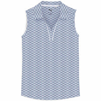 Puma Girls Scallop Sleeveless Golf Polo