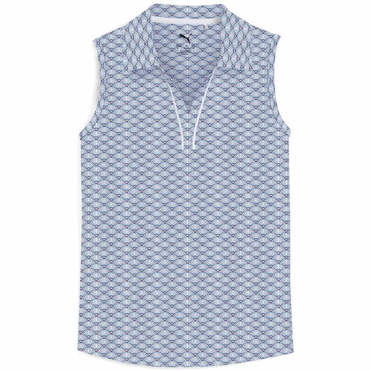Puma Girls Scallop Sleeveless Golf Polo