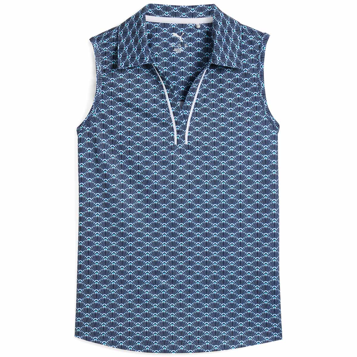 Puma Girls Scallop Sleeveless Golf Polo