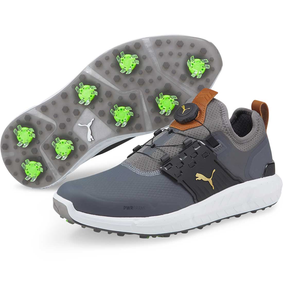 Puma Ignite Articulate Disc Golf Shoes Quiet Shade/Team Gold