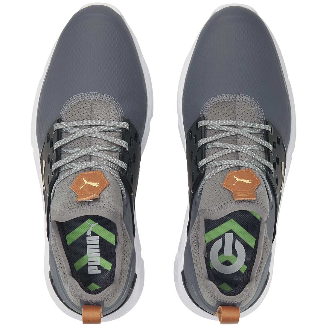 Puma Ignite Articulate Golf Shoes Quiet Shade/Team Gold