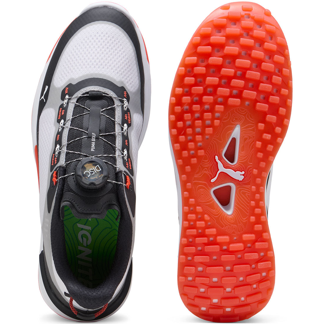 Puma Ignite Elevate 2 Disc Golf Shoes White/Black