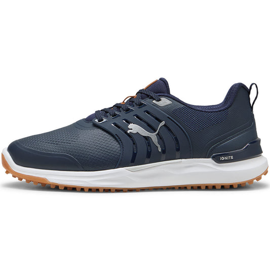 Puma Ignite Elevate 2 Golf Shoes Deep Navy/Silver/Gum