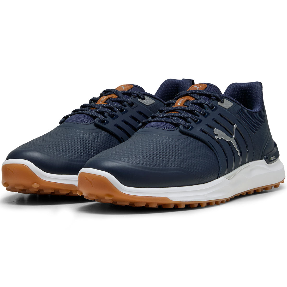 Puma Ignite Elevate 2 Golf Shoes Deep Navy/Silver/Gum