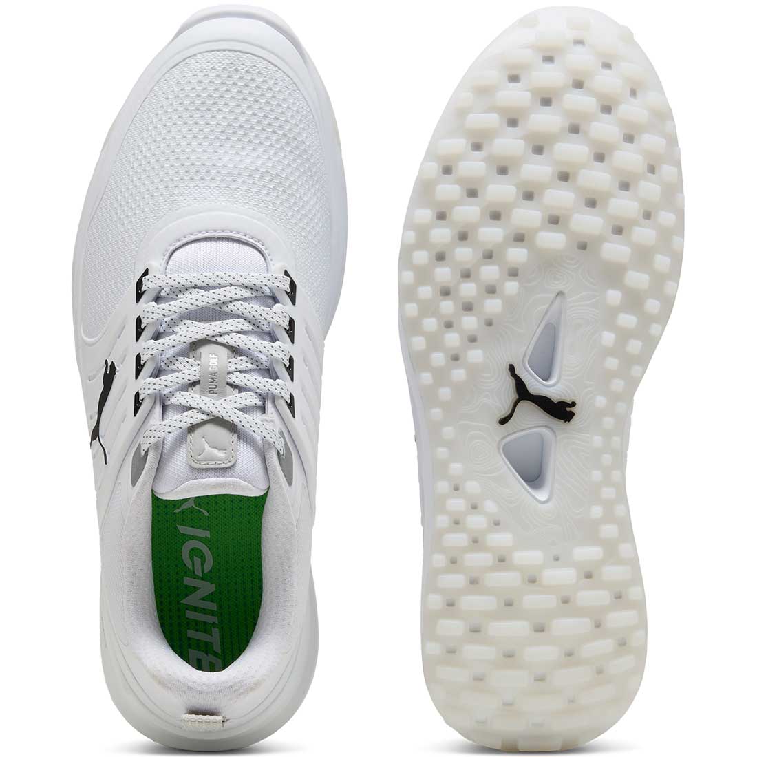 Puma Ignite Elevate 2 Golf Shoes White/Black/Silver – Golf Discount